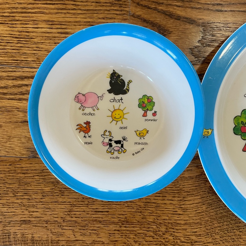 Baby Cie plate, bowl, cup, spoon, and fork - Picture 5 of 13